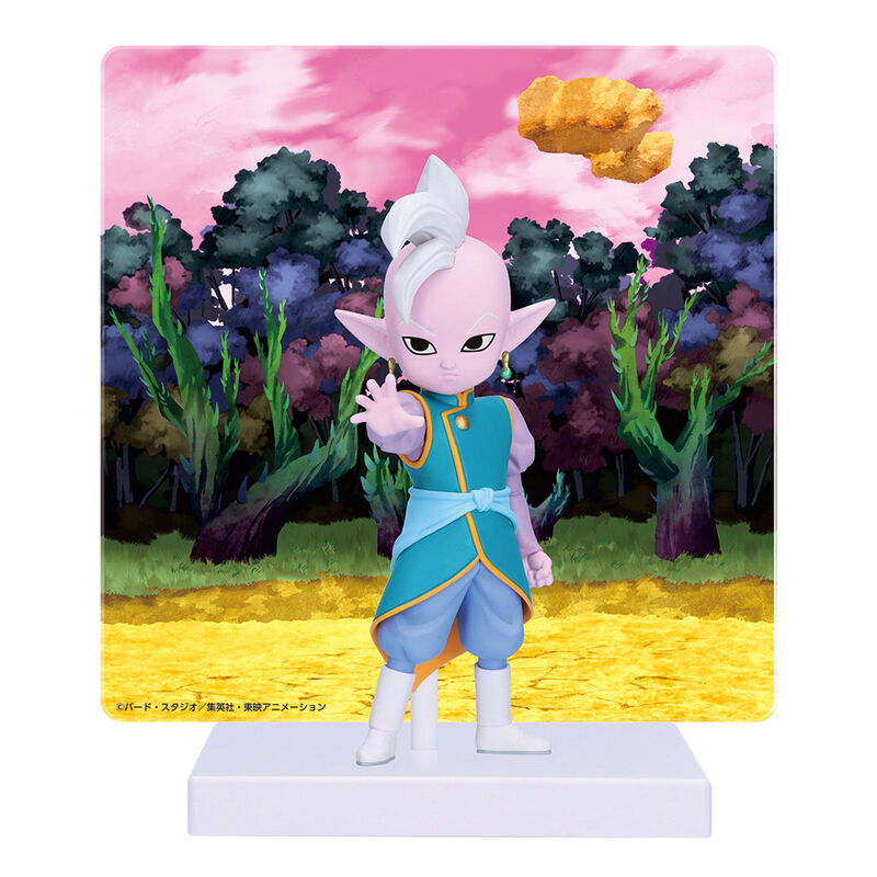 Figura de Kai de Dragon Ball Daima con panel decorativo