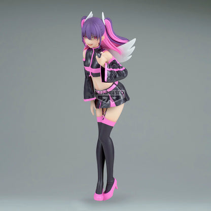 Figura Miriella Angel de Banpresto con alas blancas y estilismo negro y rosa - 2