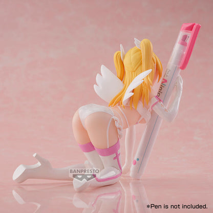 Figura Liliel Glitter & Glamorous de Banpresto con alas y vestuario rosa y blanco - 4