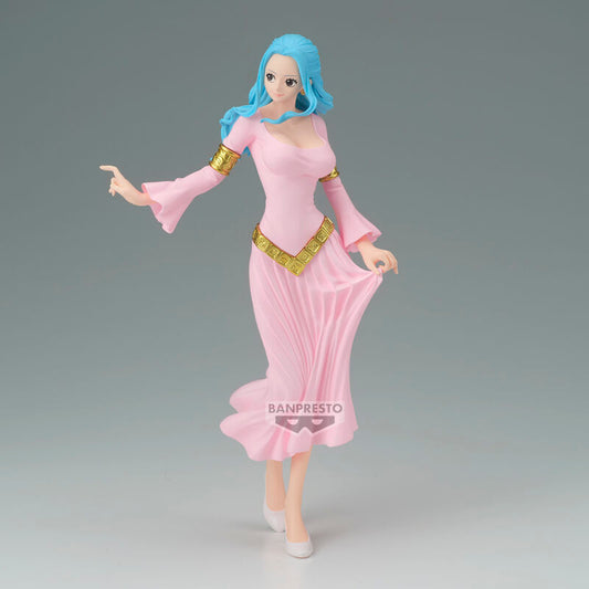 Figura de Nefeltari Vivi de One Piece con vestido rosa y cabello azul - 4