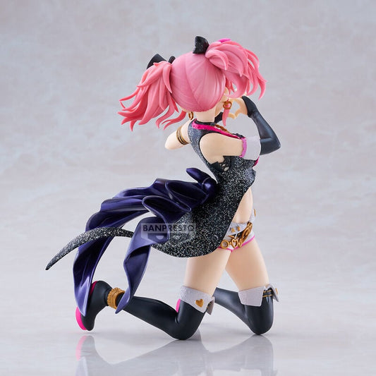 Figura de Mika Jougasaki de Idolmaster con cabello rosa y vestuario negro brillante - 5