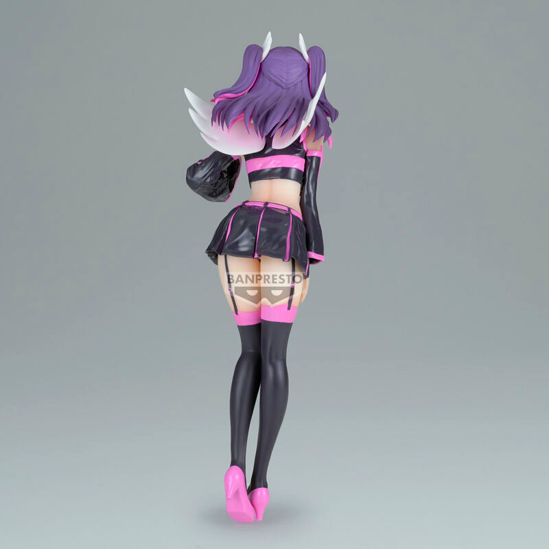 Figura Miriella Angel de Banpresto con alas blancas y estilismo negro y rosa - 5