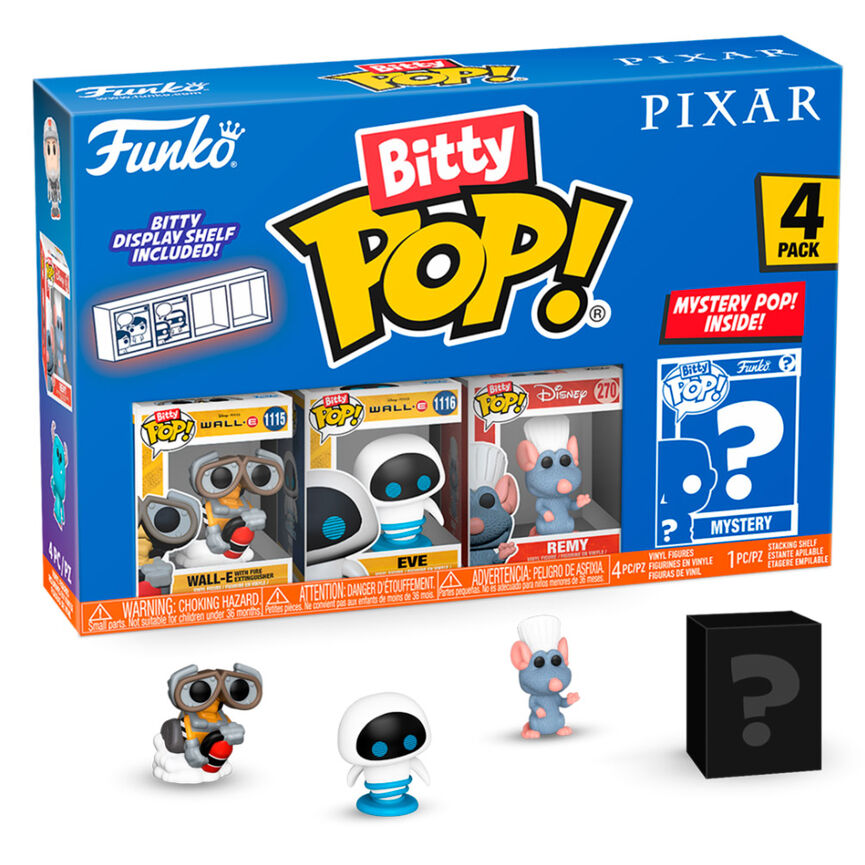 Blister surtido de 4 figuras Bitty Pop! Disney Pixar de FUNKO - 5
