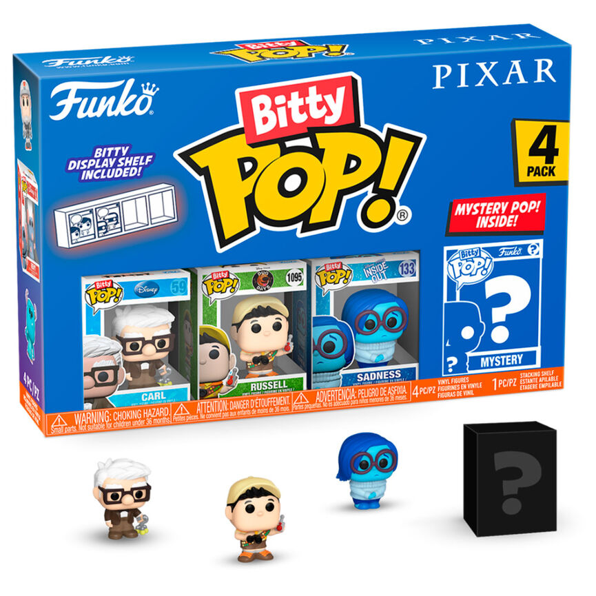 Blister de 4 figuras FUNKO Bitty Pop! de Disney Pixar Up