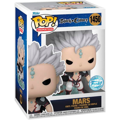 Figura Funko POP! de Mars de Black Clover con capa y base azulada - 2