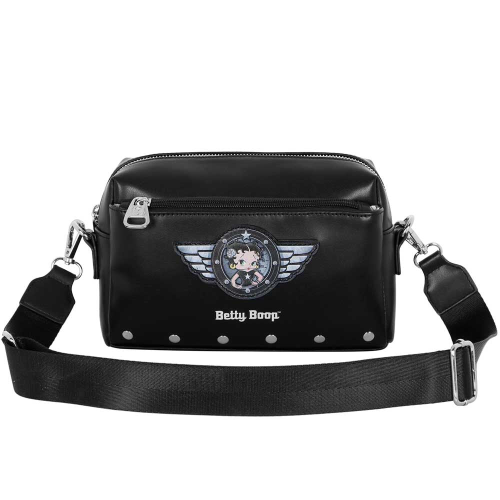 Bolso bandolera negro Motor Love de Betty Boop