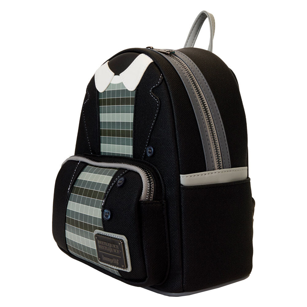 Mochila Loungefly de Lydia Deetz Beetlejuice 2 con diseño de cuadros - 2