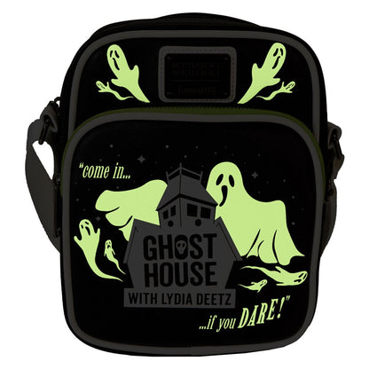 Bolso bandolera Ghost House de Beetlejuice 2 Loungefly en negro y verde lima - 3