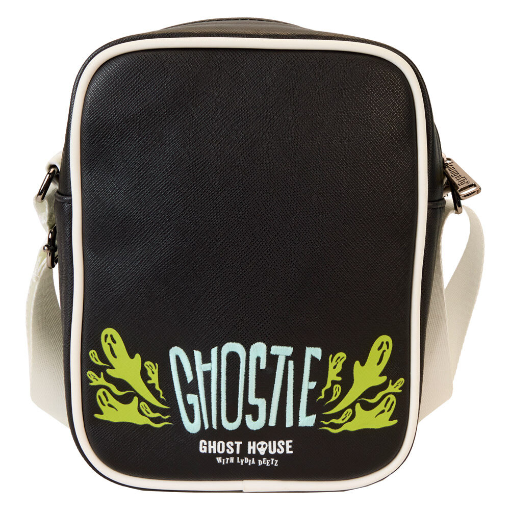 Bolso bandolera Ghost House de Beetlejuice 2 Loungefly en negro y verde lima - 5