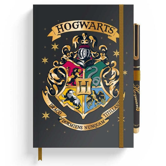 Cuaderno A5 de Hogwarts Harry Potter con bolígrafo