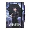 Cuaderno A5 de Wednesday Addams con bolígrafo proyector