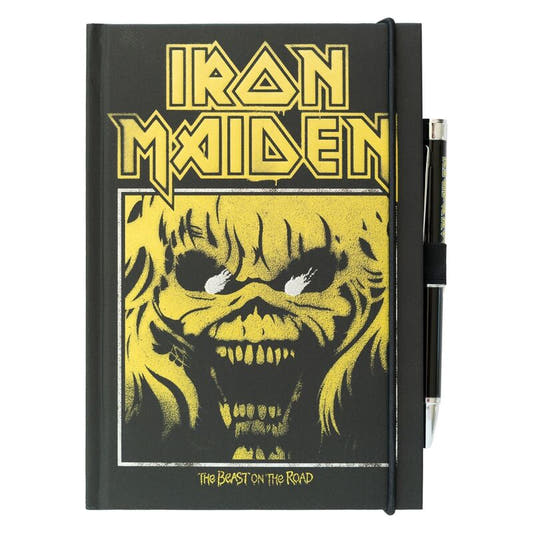 Cuaderno A5 Iron Maiden The Beast on the Road con bolígrafo