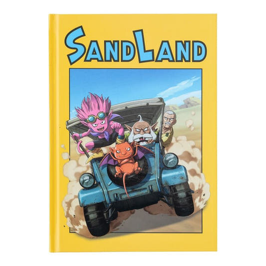 Cuaderno A5 ERIK de Sand Land con portada amarilla ilustrada