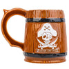 Jarra de gres de The Goonies con calavera y lema Never Say Die