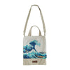 Bolsa shopping ERIK con estampado de La Gran Ola de Kanagawa