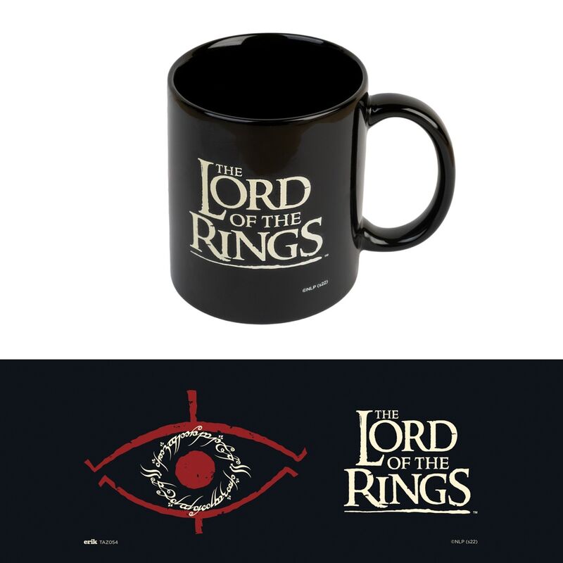 Taza negra ERIK de El Señor de los Anillos de 300 ml