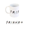 Taza blanca de cerámica Friends de 350 ml