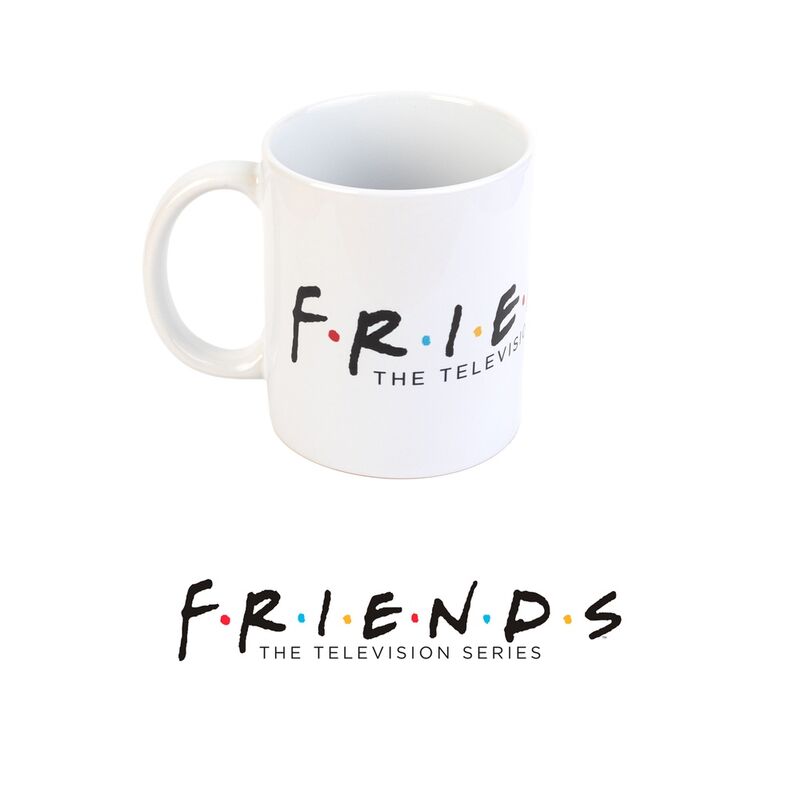 Taza blanca de cerámica Friends de 350 ml