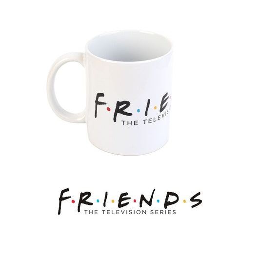 Taza blanca de cerámica Friends de 350 ml