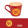 Taza roja ERIK de Harry Potter con diseño de la Plataforma 9 3/4