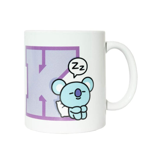 Taza blanca de cerámica Koya BT21 de 330 ml