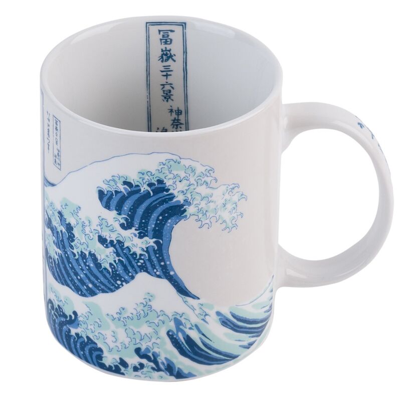 Taza de cerámica ERIK con La gran ola de Kanagawa de Hokusai