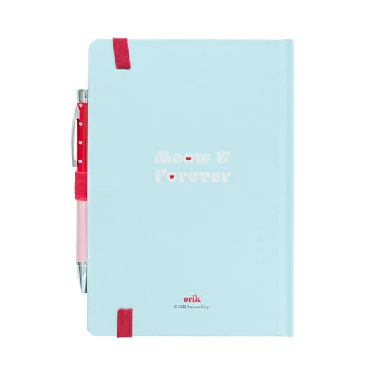 Cuaderno A5 Pusheen Purrfect Love azul con bolígrafo rosa - 2