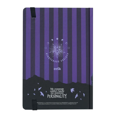 Cuaderno A5 ERIK de Wednesday Addams con portada ilustrada y banda elástica - 2