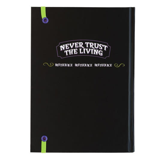 Cuaderno A5 Beetlejuice ERIK de tapa dura con diseño blanco y negro - 2