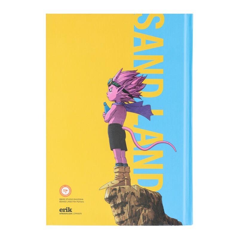 Cuaderno A5 ERIK de Sand Land con portada amarilla ilustrada - 2