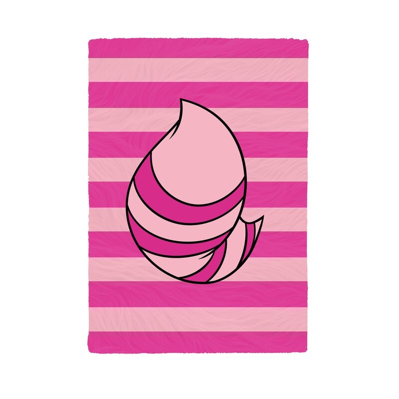 Cuaderno A5 de felpa con Cheshire de Disney sobre rayas rosas - 2