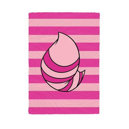 Cuaderno A5 de felpa con Cheshire de Disney sobre rayas rosas - 2