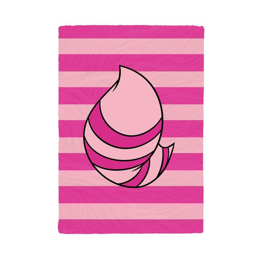 Cuaderno A5 de felpa con Cheshire de Disney sobre rayas rosas - 2