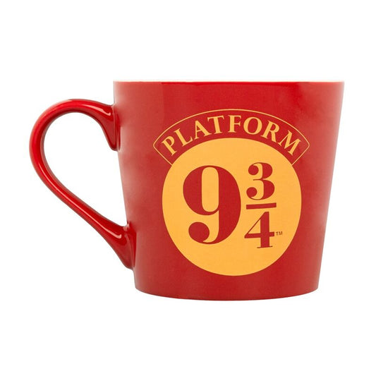 Taza roja ERIK de Harry Potter con diseño de la Plataforma 9 3/4 - 2