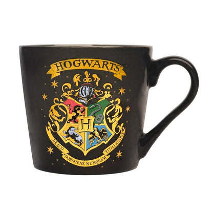 Taza negra de Harry Potter con escudo de Hogwarts - 2