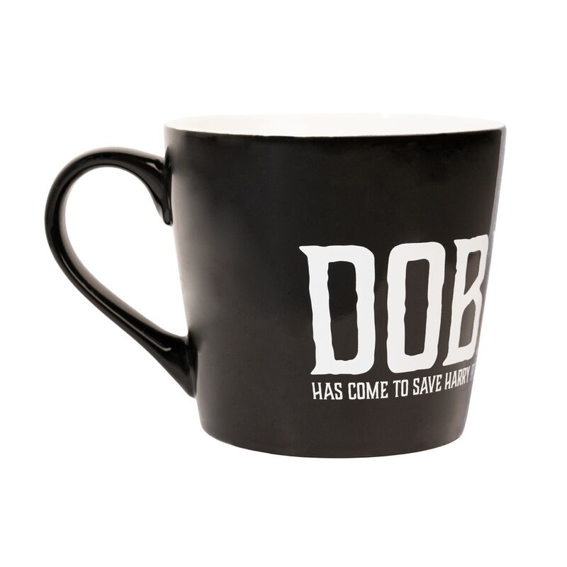 Taza negra de Dobby de Harry Potter con interior blanco - 2
