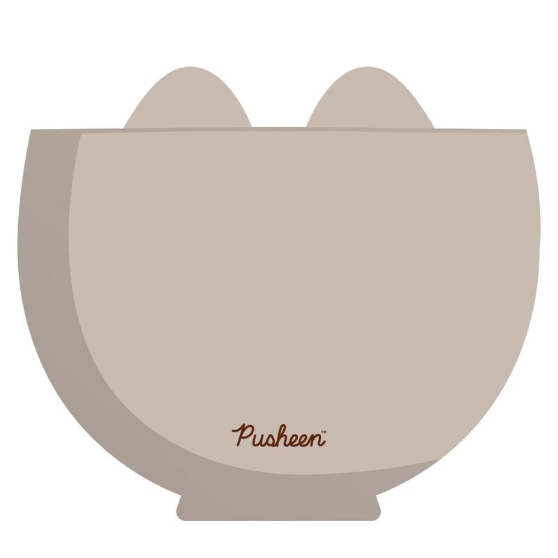 Bowl 3D de ramen Pusheen gris con forma de gato - 2
