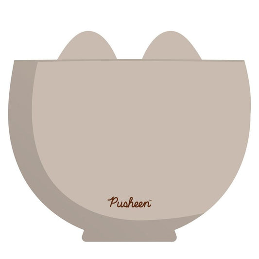 Bowl 3D de ramen Pusheen gris con forma de gato - 2