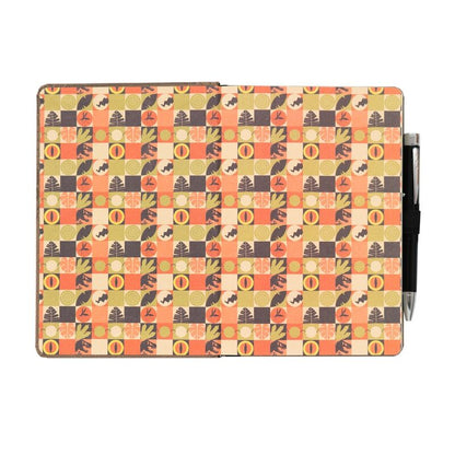 Cuaderno A5 Jurassic Park marrón con dinosaurio y bolígrafo-linterna - 3