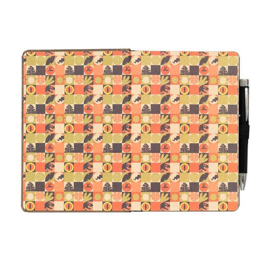 Cuaderno A5 Jurassic Park marrón con dinosaurio y bolígrafo-linterna - 3