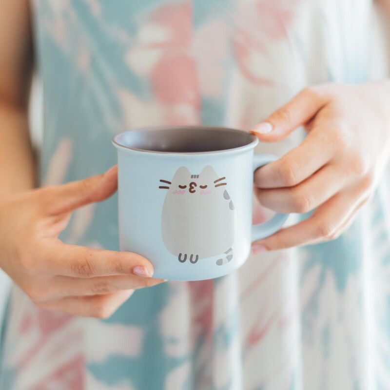 Taza azul claro Purrfect Love con ilustración de Pusheen - 3