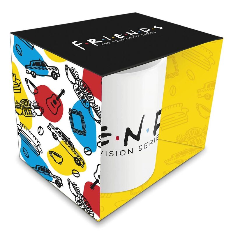 Taza blanca de cerámica Friends de 350 ml - 3