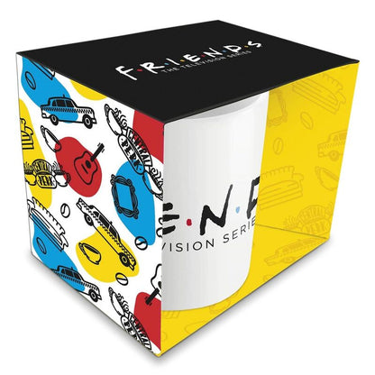Taza blanca de cerámica Friends de 350 ml - 3