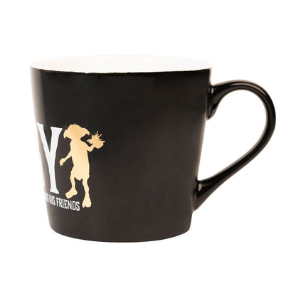 Taza negra de Dobby de Harry Potter con interior blanco - 3