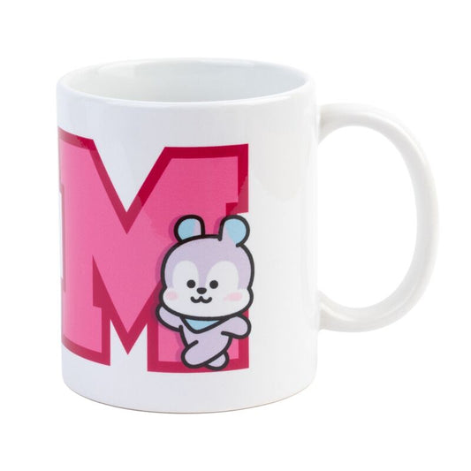 Taza blanca ERIK BT21 con diseño rosa de Mang - 3