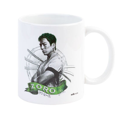 Taza blanca de cerámica de Roronoa Zoro de One Piece - 3
