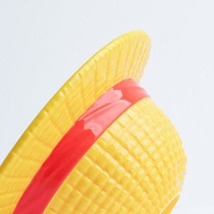 Bowl 3D amarillo del Sombrero de Paja de Luffy - 3