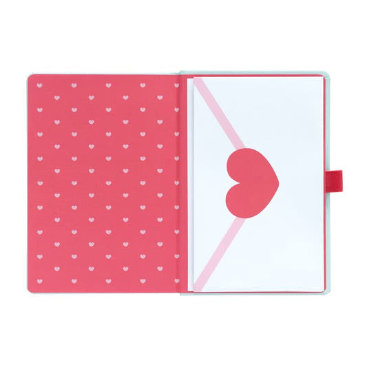 Cuaderno A5 Pusheen Purrfect Love azul con bolígrafo rosa - 4
