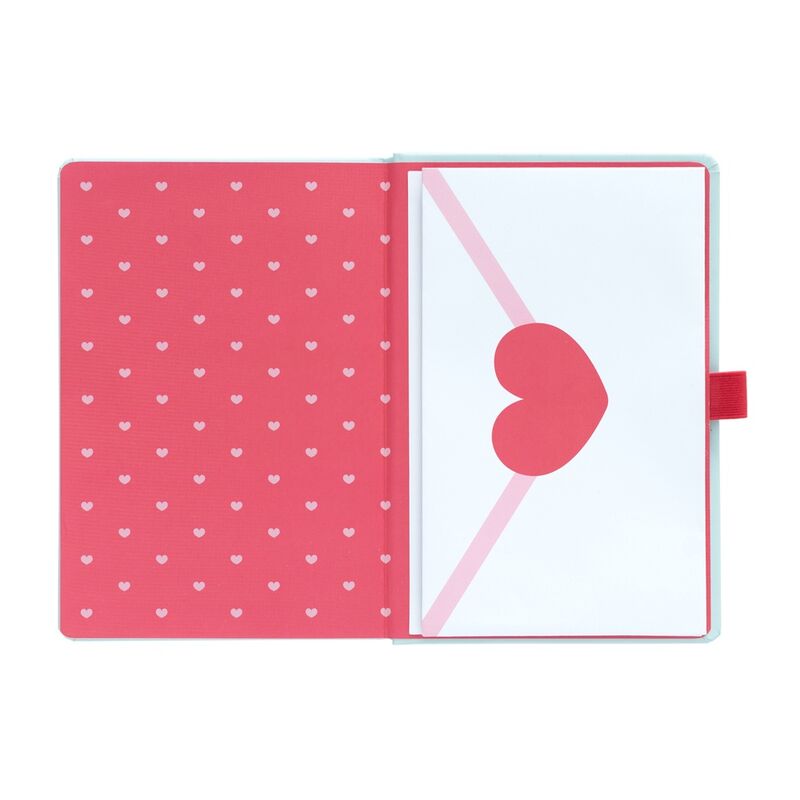 Cuaderno A5 Pusheen Purrfect Love azul con bolígrafo rosa - 4