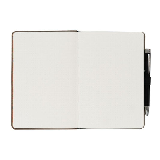 Cuaderno A5 Jurassic Park marrón con dinosaurio y bolígrafo-linterna - 4